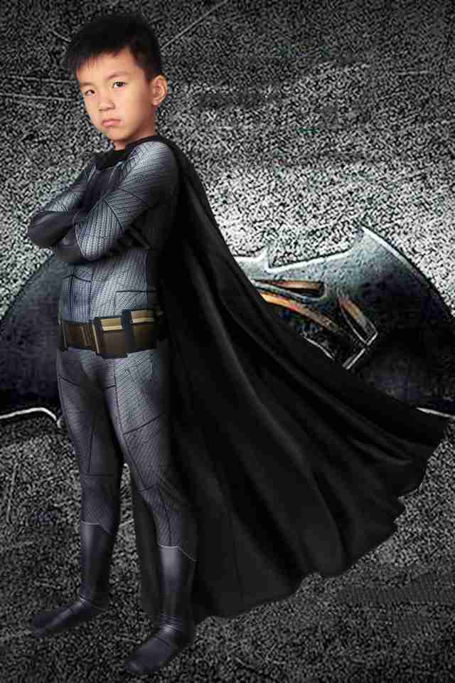 バットマン vs スーパーマン ジャスティスの誕生 ブルース・ウェイン/バットマン Batman 子供用 コスプレ衣装[J19025BA  KID]｜au PAY マーケット